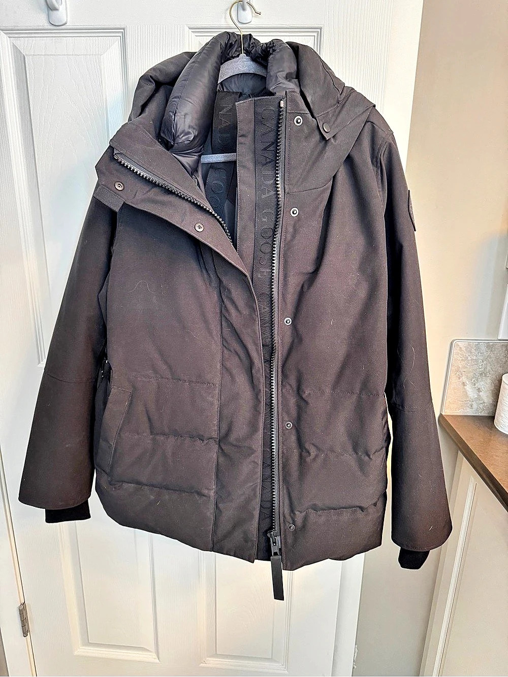 Canada Goose Cypress Hooded Jacket Black Label Black Puffer XL Women’s it is bla